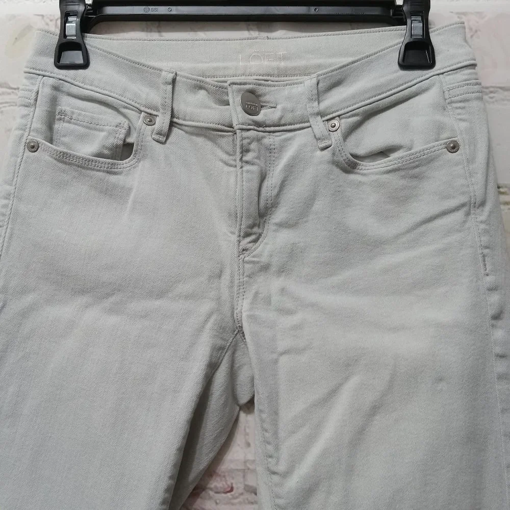 Ann Tayler Loft jeans light‎ grayish size 26